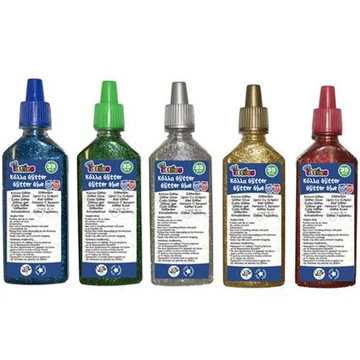 Tubusos csillámos ragasztó 35ml ötféle színben