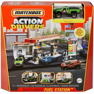 Matchbox: Action Drivers Benzinkút játékszett - Mattel