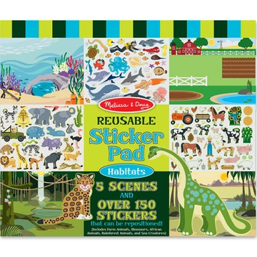 Élőhelyek újrahasználható matrica szett - Melissa & Doug