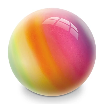 Szivárványmintás BioBall gumilabda 23cm