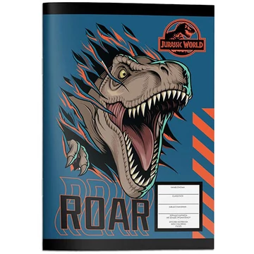 Must... Jurassic World vonalas füzet színezővel 40 lapos kétféle változatban