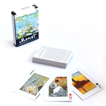 Claude Monet festményei 1x55 lapos exkluzív römi kártya
