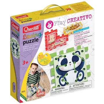 Quercetti: Play Creativo Állatos fűzős puzzle