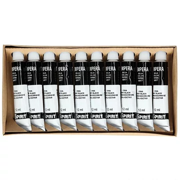 Tubusos tempera fekete színben 12ml 1db