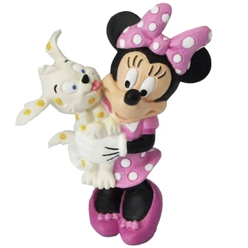 Minnie egér kiskedvencével játékfigura