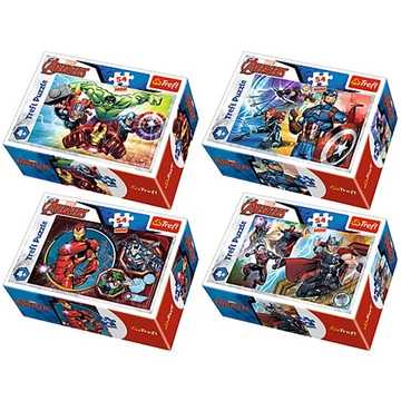 Bosszúállók 54db-os mini puzzle 4 féle - Trefl