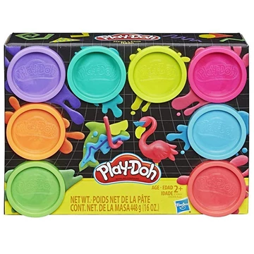 Play-Doh: Neon színű 8db-os gyurmaszett - Hasbro