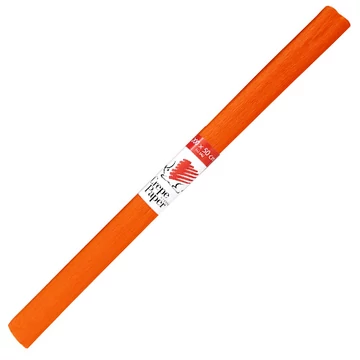 ICO: Süni krepp papír narancssárga színben 200x50cm