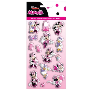 Minnie egér 3D pufi matrica szett 10x22cm-es íven