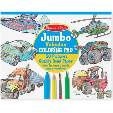 Járművek Jumbo színező - Melissa & Doug