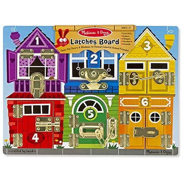 Zárak és reteszek készségfejlesztő fajáték - Melissa & Doug