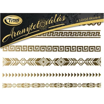 TyToo: Aranytetoválás Karkötő és bokalánc szett 21x15cm
