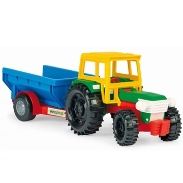 Traktor billenős pótkocsival 38,5cm - Wader