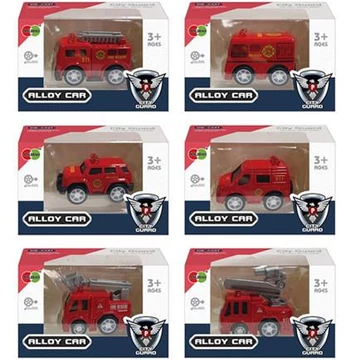 Alloy Car tűzoltó járművek 6cm többféle változatban