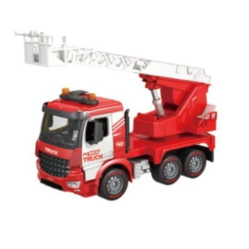 Power Truck Tűzoltó teherautó emelőkosárral, fénnyel és hanggal 40cm