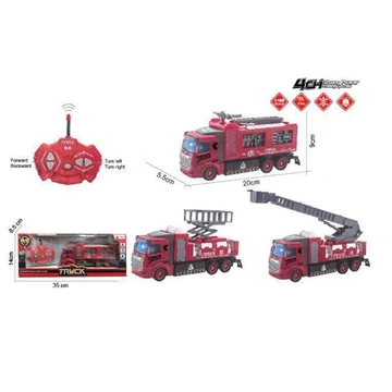 RC tűzoltó távirányítós autó fénnyel 1/48