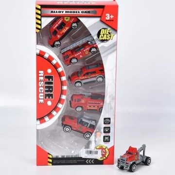 Truck Team: Tűzoltósági 6db-os kisautó szett 1/64-es