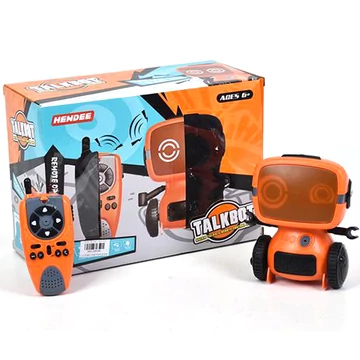 RC interaktív TalkBot robot narancssárga színben 2,4GHz
