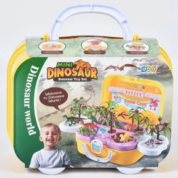Dinoszauruszos szett kofferben kiegészítőkkel