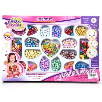 Beads Series ékszerkészítő szett gyöngyökkel, medállal és kiegészítőkkel