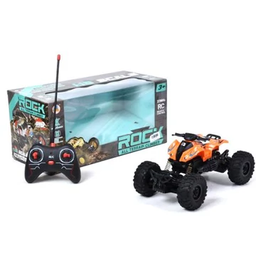 RC Távirányítós Crawler Quad fénnyel 1/24