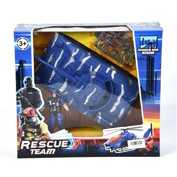Rescue Team katonai játékszett tankkal