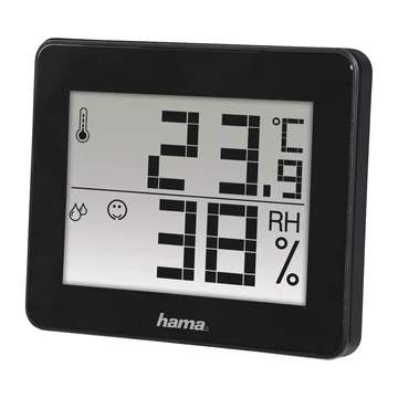 Hama TH-130 hő és páratartalom mérő, fekete (186361)