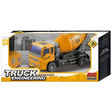 RC Távirányítós betonkeverős teherautó fényekkel 1/36