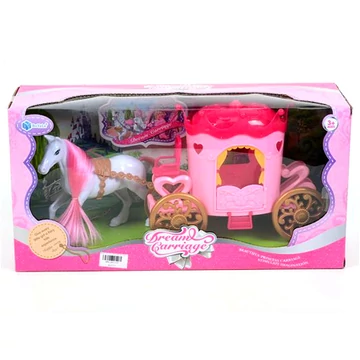 Pink lovashintó szett lóval
