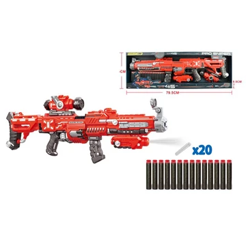 Pro Sniper szivacslövő játék fegyver 20 db tölténnyel 78cm