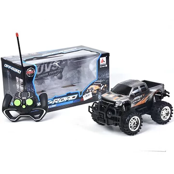RC távirányítós Pick-Up terepjáró autó 1:18-as méretarány ezüst színben