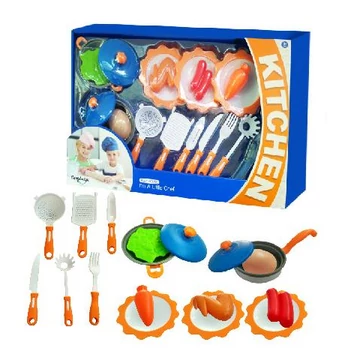 I'm a little Chef kék mini konyhai játékszett kétféle változatban 16db-os