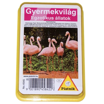 Gyermekvilág: Egzotikus állatok kártyajáték - Piatnik