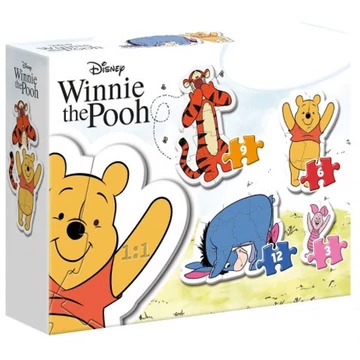 Disney: Micimackó és barátai 4 az 1-ben forma puzzle szett - Clementoni