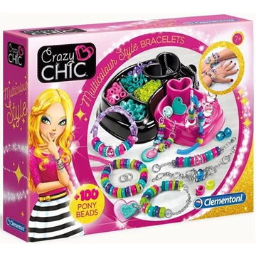 Crazy Chic Multicolour Style karkötő készítő szett - Clementoni