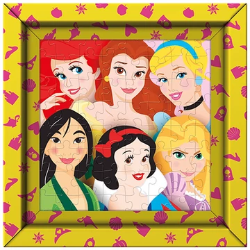 Disney hercegnők 60db-os puzzle kerettel - Clementoni
