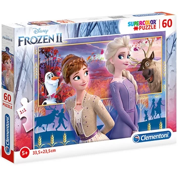 Jégvarázs 2 Elza és Anna Supercolor puzzle 60db-os - Clementoni