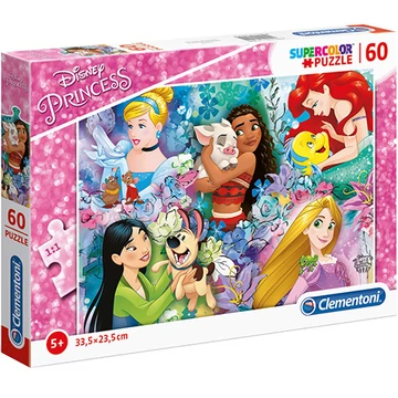Disney Hercegnők és kedvenceik Supercolor puzzle 60db-os - Clementoni