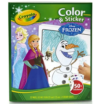 Crayola: Jégvarázs 2 színező, kifestő és matricázó füzet