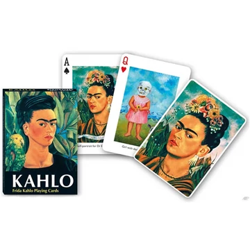 Frida Kahlo művész römikártya 1x55 - Piatnik