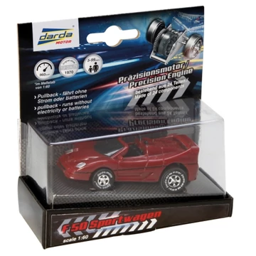 Darda: F50 pályaautó hátrahúzható motorral 1/60