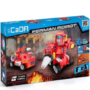 CaDA® C52009W - Ferman 2 az 1-ben robot vagy tűzoltóautó