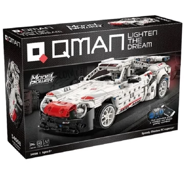 QMAN® 54008 - Speedy Shadow fehér sportautó