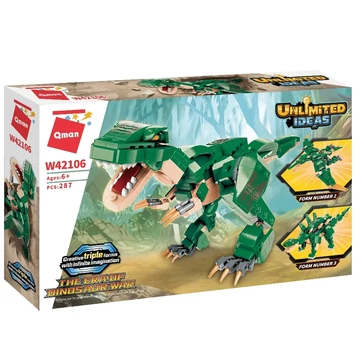 QMAN® W42106 - 3 az 1-ben Dinoszauruszok - zöld