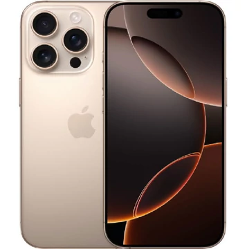 Apple iPhone 16 Pro 128GB sivatagi titán (desert titanium) (MYNF3) kártyafüggetlen okostelefon