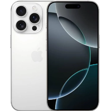 Apple iPhone 16 Pro 128GB fehér titán (white titanium) (MYNE3) kártyafüggetlen okostelefon