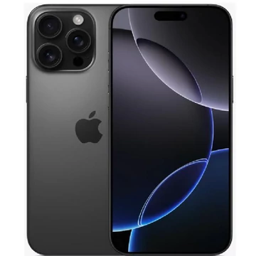 Apple iPhone 16 Pro Max 256GB fekete titán (black titanium) (MYWV3) kártyafüggetlen okostelefon