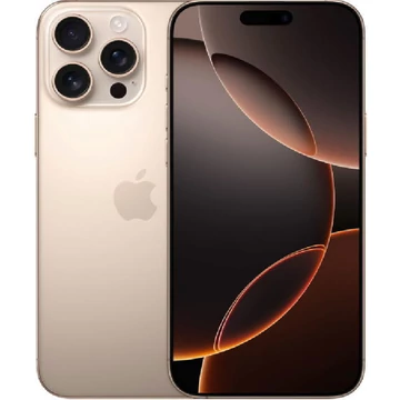 Apple iPhone 16 Pro Max 256GB sivatagi titán (desert titanium) (MYWX3) kártyafüggetlen okostelefon