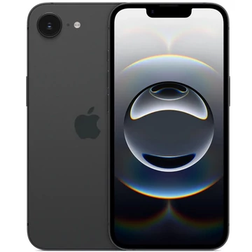 Apple iPhone 16e 128GB 8GB fekete (black) (MD1Q4) kártyafüggetlen okostelefon