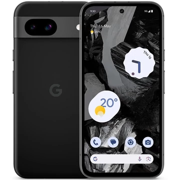 Google Pixel 8a 5G Dual Sim 128GB 8GB obszidián fekete (obsidian) kártyafüggetlen okostelefon